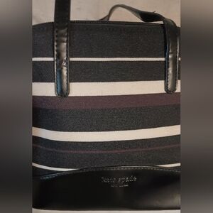 Kate Spade Black & White Canvas Bag